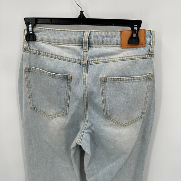 AVEC LES FILLES Relaxed Fit Slit Raw Hem Jeans // 26 - Picture 10 of 12